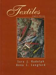 Cover of: Textiles by Sara J. Kadolph, Anna L. Langford
