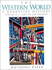 Cover of: The Western World: A Narrative History, Volume II: 1600s to the Present (2nd Edition)