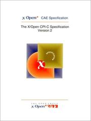 Cover of: The X/Open CPI-C Specification, Version 2 (2nd Edition) by Prentice-Hall, inc., X Open, Prentice-Hall, inc., X Open