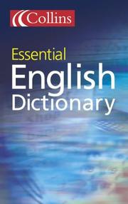 Cover of: Collins Essential English Dictionary by 