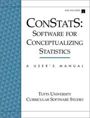 Cover of: Constats: Software for Conceptualizing Statistics : A User's Manual