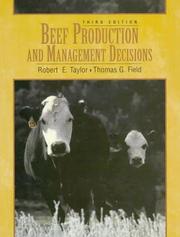 Cover of: Beef Production and Management Decisions (3rd Edition)