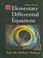 Cover of: Elementary differential equations