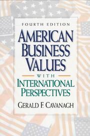 Cover of: American Business Values | S.J. Gerald Cavanagh