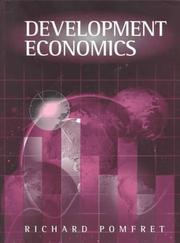 Cover of: Development economics by Richard W. T. Pomfret