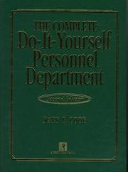 Cover of: The complete do-it-yourself personnel department by Mary F. Cook