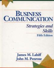 Cover of: Business Communication: Strategies and Skills