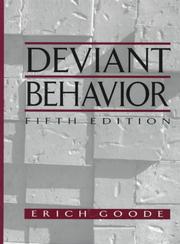 Cover of: Deviant behavior by Erich Goode