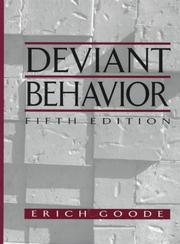 Cover of: Deviant behavior