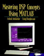 Cover of: Mastering DSP concepts using MATLAB