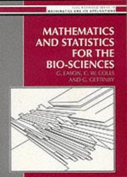 Cover of: Mathematics and Statistics for the Biosciences (Mathematics and Its Applications)