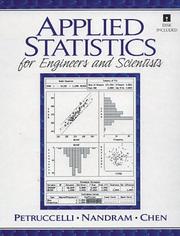 Cover of: Applied statistics for engineers and scientists | Joseph D. Petruccelli
