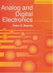 Cover of: Analog and Digital Electronics  by Peter H. Beards