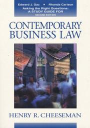 Cover of: Asking the Right Questions : A Study Guide for Contemporary Business Law