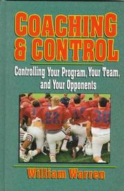 Cover of: Coaching & control by William E. Warren