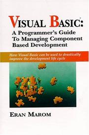 Cover of: Visual Basic: a programmer's guide to managing component based development