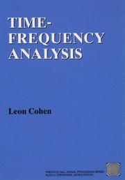 Time Frequency Analysis by Leon Cohen