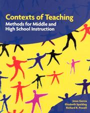 Cover of: Contexts of Teaching by Jesus Garcia, Elizabeth Spalding, Richard R. Powell
