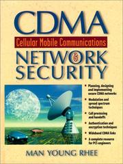 Cover of: CDMA cellular mobile communications & network security