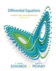 Cover of: Differential Equations Computing and Modeling (4th Edition) by Henry Edwards, David Penney