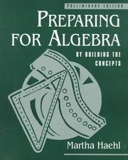 Cover of: Preparing for Algebra | Martha Haehl