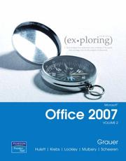 Cover of: Exploring Microsoft Office 2007 Volume 2 (Exploring Series) | Robert Grauer