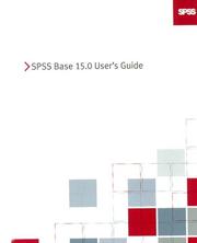 Cover of: SPSS 15.0 Base User's Guide
