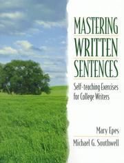 Cover of: Mastering Written Sentences | Mary Epes