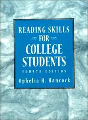 Cover of: Reading skills for college students