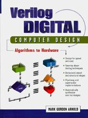 Cover of: Verilog digital computer design: algorithms into hardware