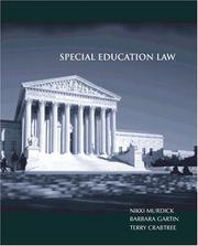 Special Education Law by Nikki L. Murdick, Barbara C. Gartin, Terry Lee Crabtree