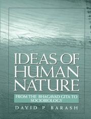 Cover of: Ideas of human nature by David P. Barash