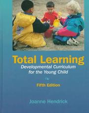 Cover of: Total Learning by Joanne Hendrick, Patricia Weissman, Joanne Hendrick