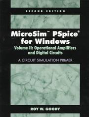 Cover of: MicroSim PSpice for Windows, Volume II: Operational Amplifiers and Digital Circuits (A Circuit Simulation Primer) (2nd Edition)