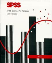 Cover of: SPSS Base 7.5 for Windows user's guide