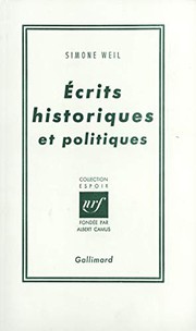 Cover of: Écrits historiques et politiques