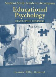 Cover of: Student Study Guide to Accompany Educational Psychology: Developing Learners