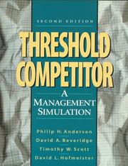 Cover of: Threshold Competitor: A Management Simulation W/Disks