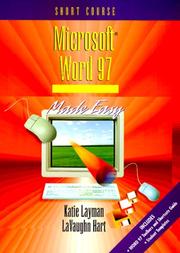 Cover of: Microsoft Word 97 Made Easy by Katie Layman, LaVaughn Hart