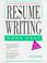 Cover of: Resume writing made easy