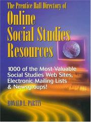 Cover of: The Prentice Hall directory of online social studies resources by Ronald L. Partin