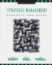 Cover of: Strategic management: concepts