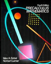 Cover of: Precalculus mathematics by Max A. Sobel