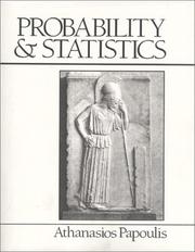Cover of: Probability & statistics | Athanasios Papoulis