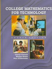 Cover of: College mathematics for technology by Cheryl S. Cleaves
