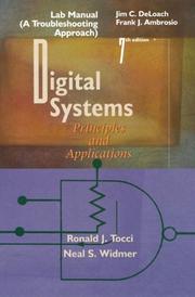 Cover of: Lab Manual (A Troubleshooting Approach) to Accompany Digital Systems: Principles and Applications