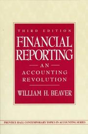 Cover of: Financial Reporting by William H. Beaver