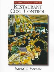 Cover of: Fundamental principles of restaurant cost control