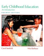 Cover of: Early childhood education by Carol Seefeldt