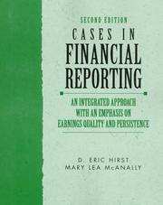Cover of: Cases in financial reporting | D. Eric Hirst